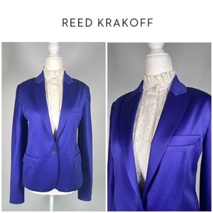 REED KRAKOFF Italy Ultramarine Wool Silk Jacket Blazer